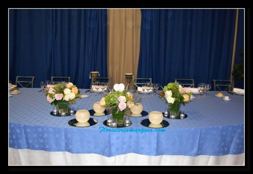 Decoración de mesa presidencial