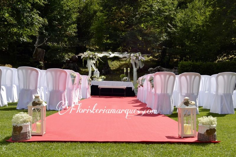 Pérgola para boda civil