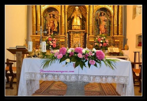 DETALLE DE CENTRO PARA EL ALTAR