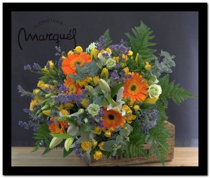 Ramo gerberas naranjas