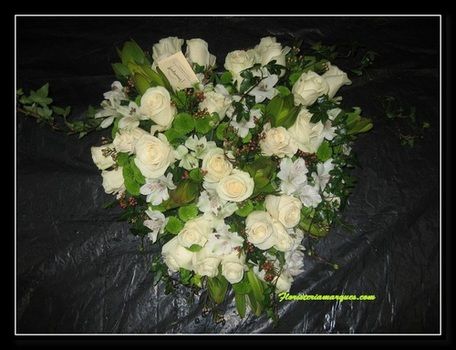 Corazon en tonos blancos